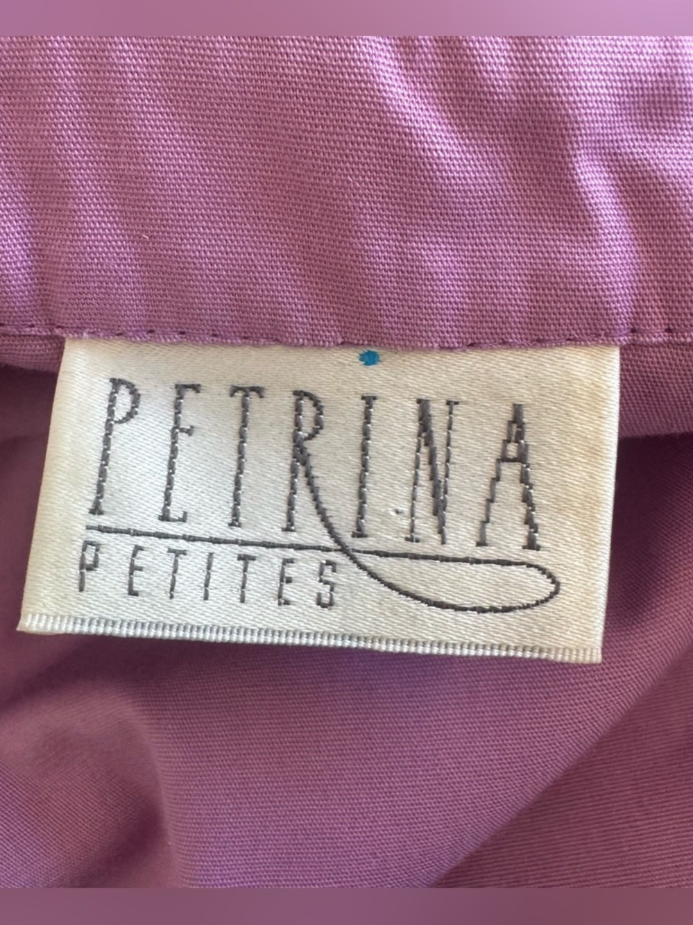 Vintage Painting Smock Petrona USA Made Button Dress Tie Belt 2 Pockets - Picture 12 of 14